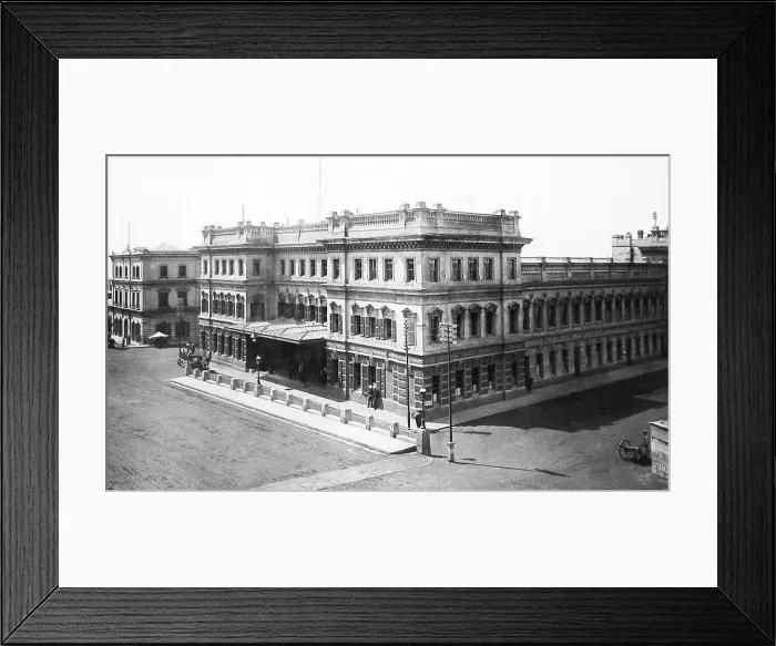 Framed Print : South Africa Cape Town Railway Station pre-1900 Framed Print : South Africa Cape Town Railway Station pre-1900