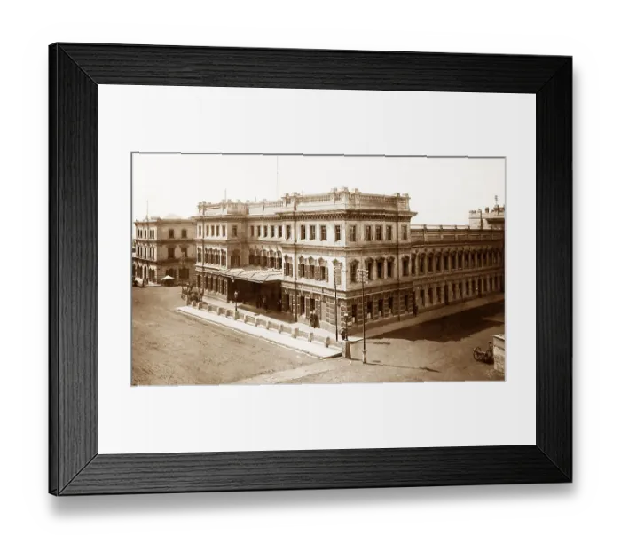 Framed Print : South Africa Cape Town Railway Station pre-1900 Framed Print : South Africa Cape Town Railway Station pre-1900