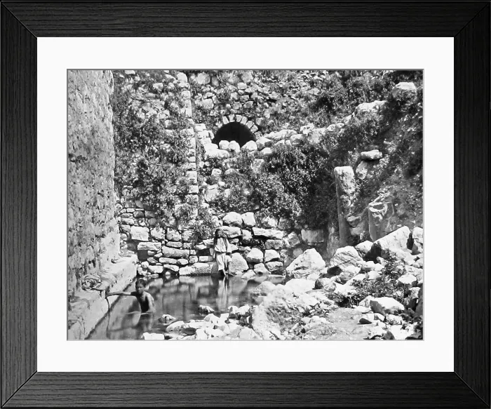 Framed Print : Israel Jerusalem Pool of Siloam pre-1900 Framed Print : Israel Jerusalem Pool of Siloam pre-1900