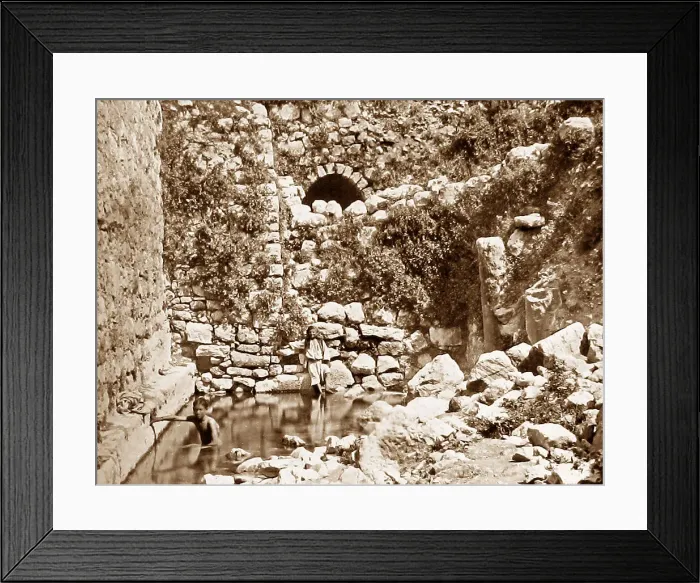 Framed Print : Pool of Siloam, Jerusalem Framed Print : Pool of Siloam, Jerusalem
