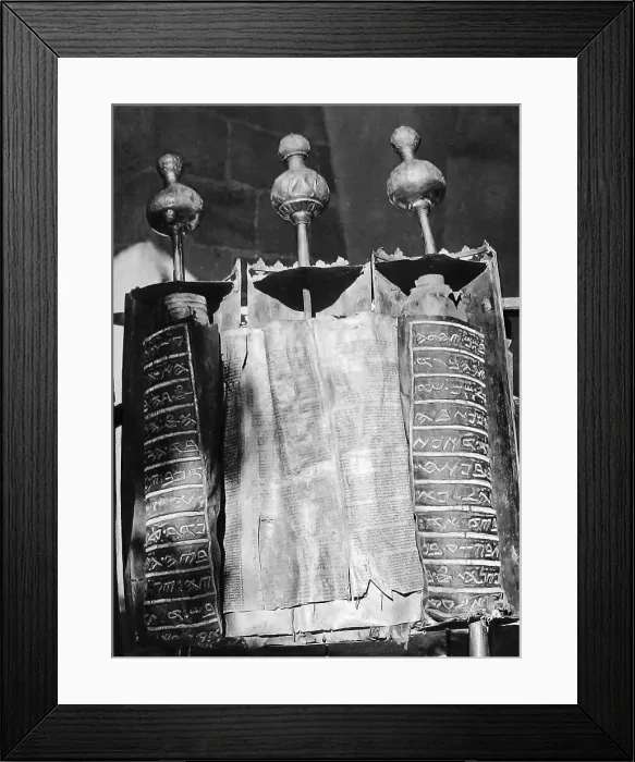 Framed Print : Samaritan Pentateuch pre-1900 Framed Print : Samaritan Pentateuch pre-1900