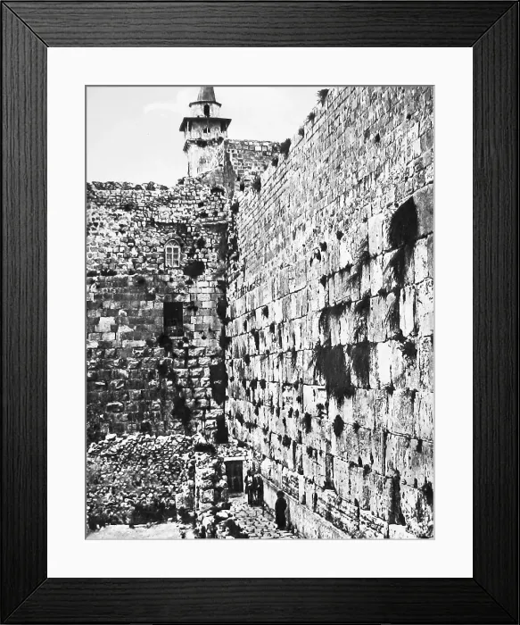 Framed Print : Israel Jerusalem Wailing Wall pre-1900 Framed Print : Israel Jerusalem Wailing Wall pre-1900