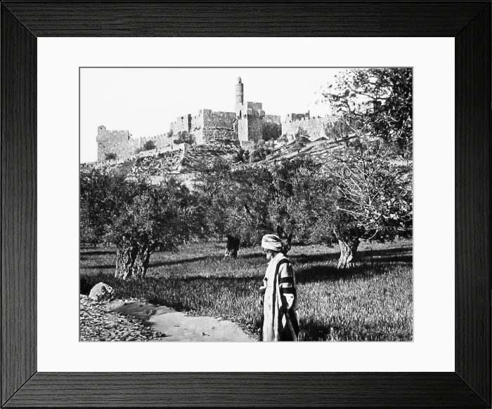 Framed Print : Israel Jerusalem Tower of Hippicus pre-1900 Framed Print : Israel Jerusalem Tower of Hippicus pre-1900