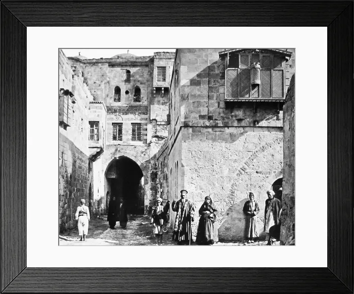 Framed Print : Israel Jerusalem House of the Rich Man pre-1900 Framed Print : Israel Jerusalem House of the Rich Man pre-1900
