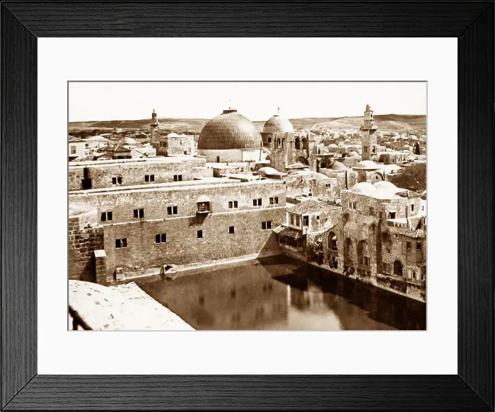 Framed Print : Pool of Hezekiah, Jerusalem Framed Print : Pool of Hezekiah, Jerusalem
