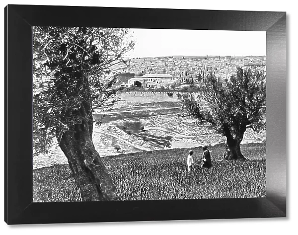 Israel Jerusalem from Mount of Olives pre-1900