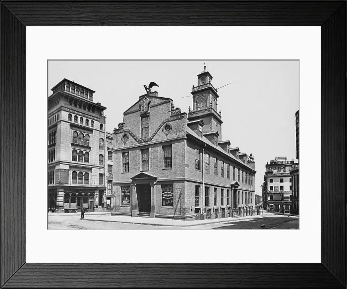 Framed Print : USA Boston Old State House pre-1900 Framed Print : USA Boston Old State House pre-1900