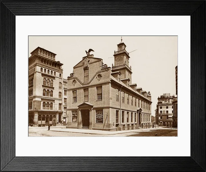 Framed Print : USA Boston Old State House pre-1900 Framed Print : USA Boston Old State House pre-1900