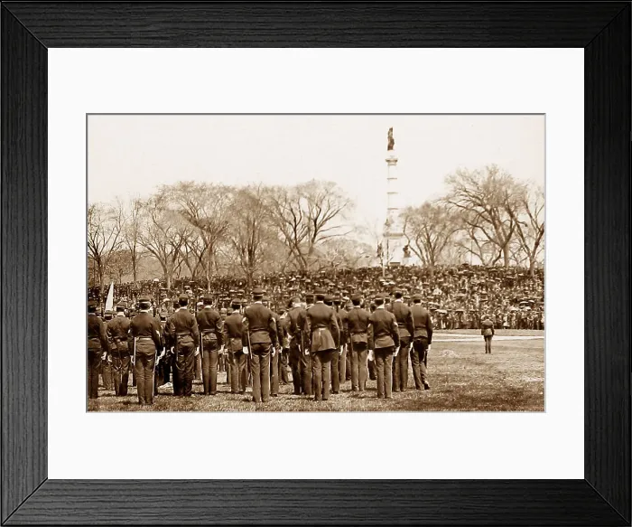 Framed Print : USA Boston Latin School Volunteer Parade pre-1900 Framed Print : USA Boston Latin School Volunteer Parade pre-1900