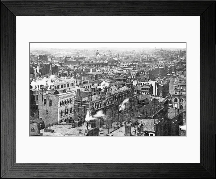 Framed Print : USA Boston panorama pre-1900 Framed Print : USA Boston panorama pre-1900