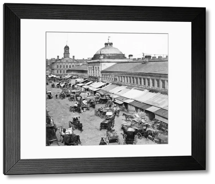 Framed Print : USA Boston Quincy Market pre-1900 Framed Print : USA Boston Quincy Market pre-1900