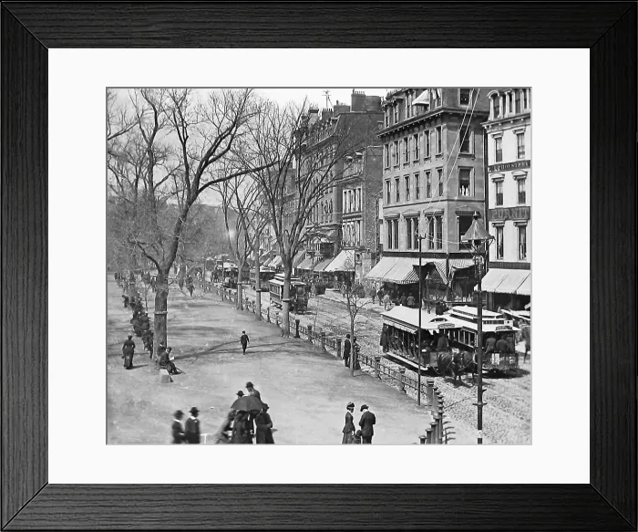 Framed Print : USA Boston Tremont Street pre-1900 Framed Print : USA Boston Tremont Street pre-1900