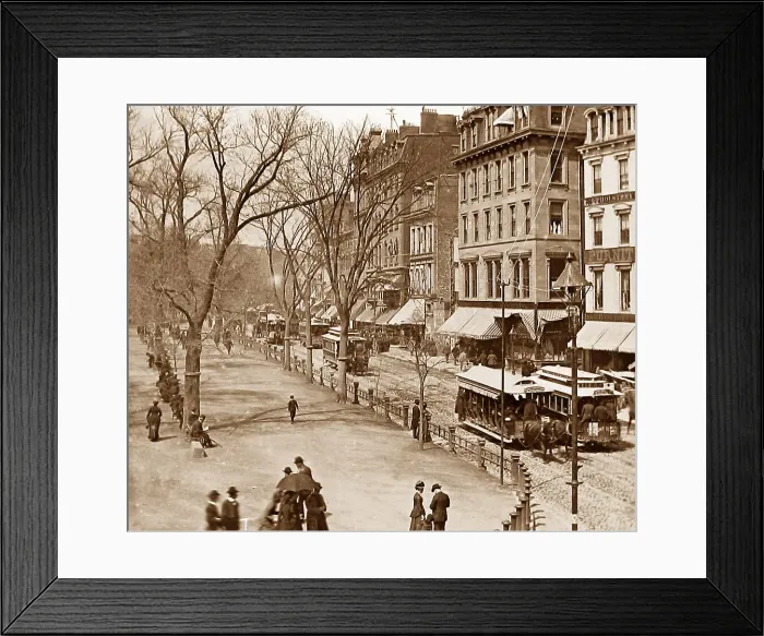 Framed Print : USA Boston Tremont Street pre-1900 Framed Print : USA Boston Tremont Street pre-1900