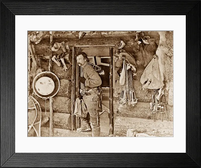 Framed Print : USA trapper / hunter pre-1900 Framed Print : USA trapper / hunter pre-1900