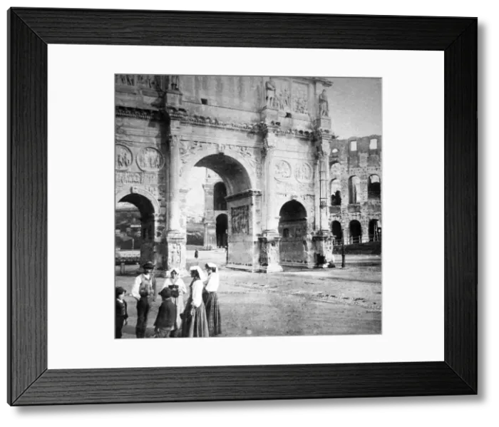 Framed Print : Italy Rome Arch of Constantine pre-1900 Framed Print : Italy Rome Arch of Constantine pre-1900