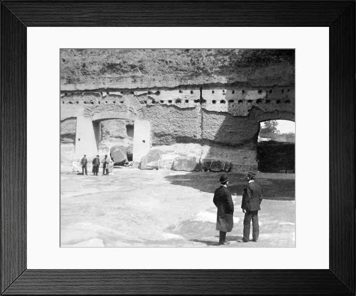 Framed Print : Italy Rome Baths of Caracalla pre-1900 Framed Print : Italy Rome Baths of Caracalla pre-1900