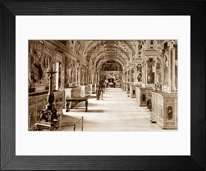 Framed Print : Italy Vatican Library pre-1900 Framed Print : Italy Vatican Library pre-1900