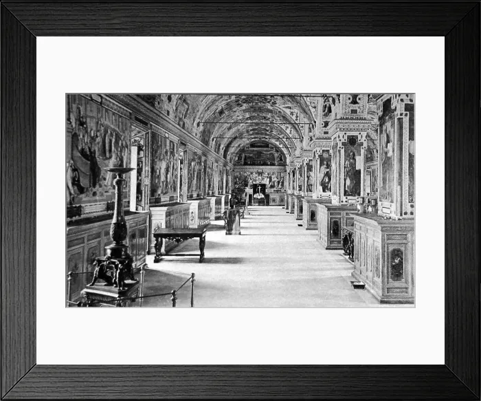 Framed Print : Vatican Library, Rome, Italy Framed Print : Vatican Library, Rome, Italy