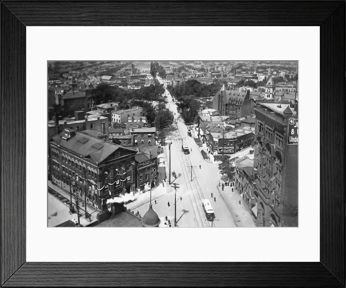 Framed Print : USA Buffalo Niagara Street early 1900s Framed Print : USA Buffalo Niagara Street early 1900s