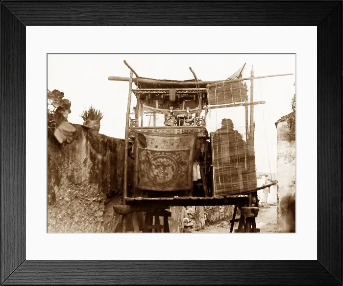 Framed Print : China Street Puppet Show pre-1900 Framed Print : China Street Puppet Show pre-1900