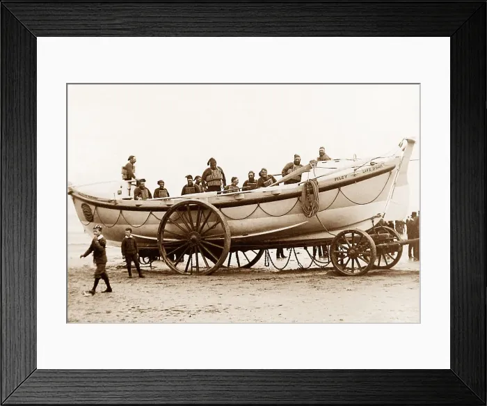 Framed Print : Filey Lifeboat early 1900s Framed Print : Filey Lifeboat early 1900s