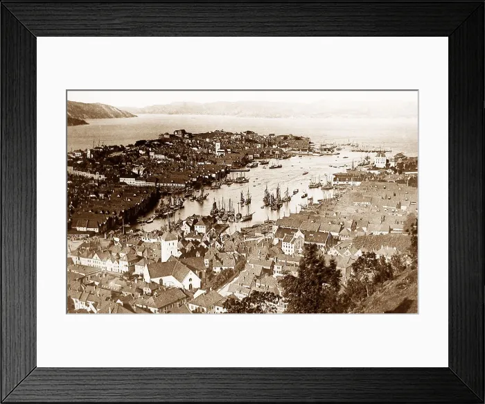 Framed Print : Bergen, Norway Framed Print : Bergen, Norway
