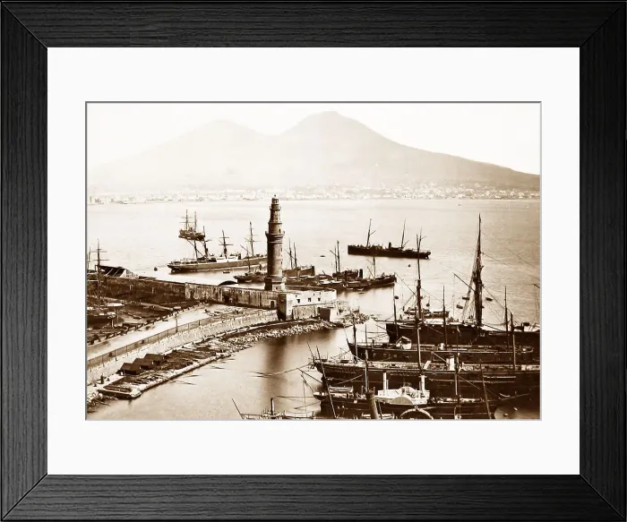 Framed Print : Naples harbour, Italy Framed Print : Naples harbour, Italy