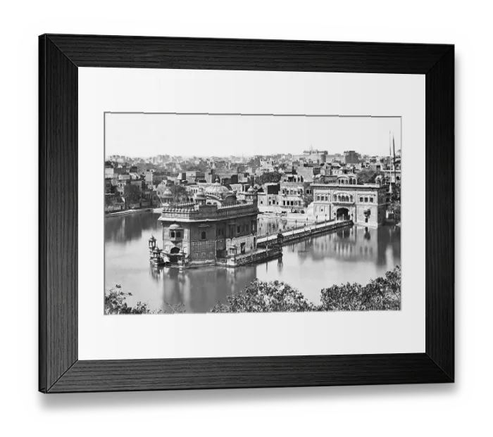 Framed Print : India Amritsar Golden Temple pre-1900