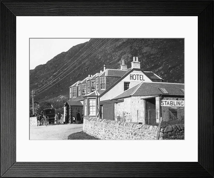 Framed Print : Loch Eck Hotel Victorian period Framed Print : Loch Eck Hotel Victorian period