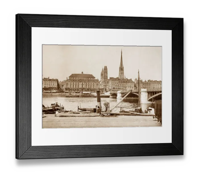 Framed Print : Grand Pont, Rouen, France Framed Print : Grand Pont, Rouen, France