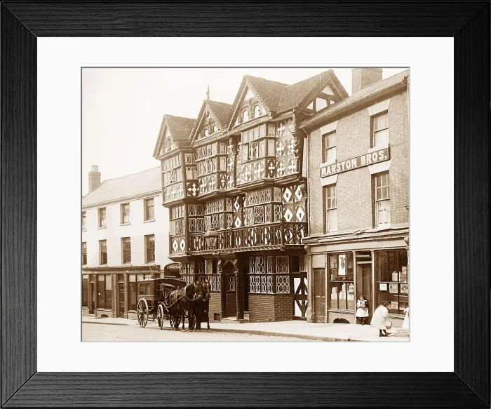 Framed Print : Ludlow Feathers Hotel Victorian period Framed Print : Ludlow Feathers Hotel Victorian period