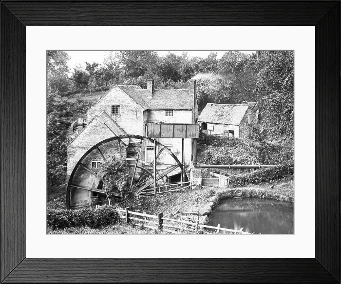 Framed Print : Mill at Bridgnorth Victorian period Framed Print : Mill at Bridgnorth Victorian period