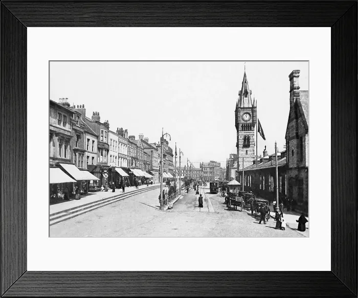 Framed Print : Darlington High Street early 1900s Framed Print : Darlington High Street early 1900s