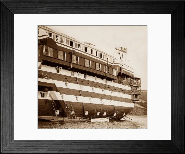Framed Print : HMS Britannia, Training Ship, Dartmouth Framed Print : HMS Britannia, Training Ship, Dartmouth