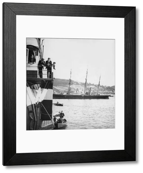 Framed Print : HMS Britannia Training Ship Victorian period Framed Print : HMS Britannia Training Ship Victorian period