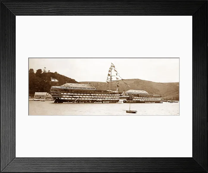 Framed Print : HMS Britannia, Training Ship, Dartmouth Framed Print : HMS Britannia, Training Ship, Dartmouth