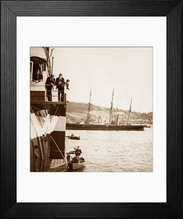 Framed Print : HMS Britannia, Training Ship, Dartmouth Framed Print : HMS Britannia, Training Ship, Dartmouth