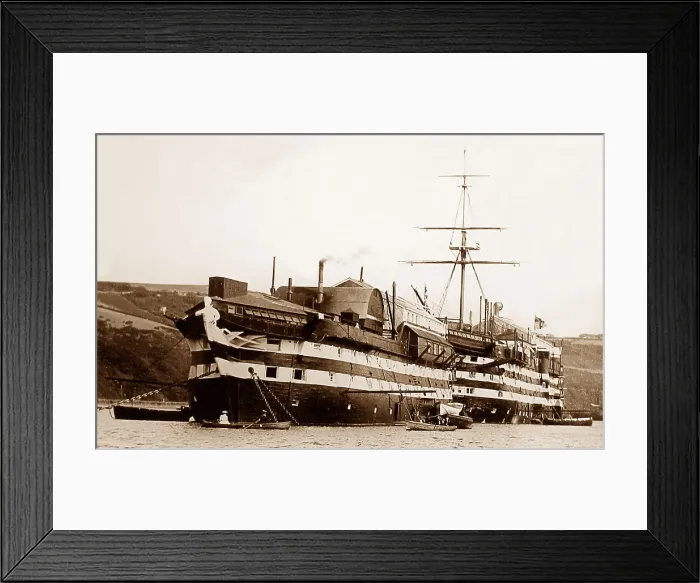 Framed Print : HMS Britannia, Training Ship, Dartmouth Framed Print : HMS Britannia, Training Ship, Dartmouth