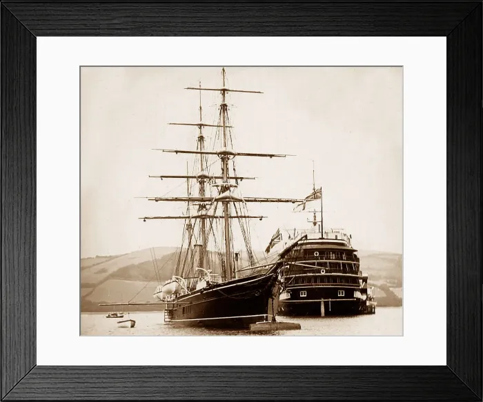 Framed Print : HMS Britannia, Training Ship, Dartmouth Framed Print : HMS Britannia, Training Ship, Dartmouth