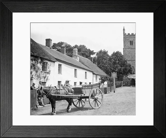 Framed Print : Drewsteignton Victorian period Framed Print : Drewsteignton Victorian period