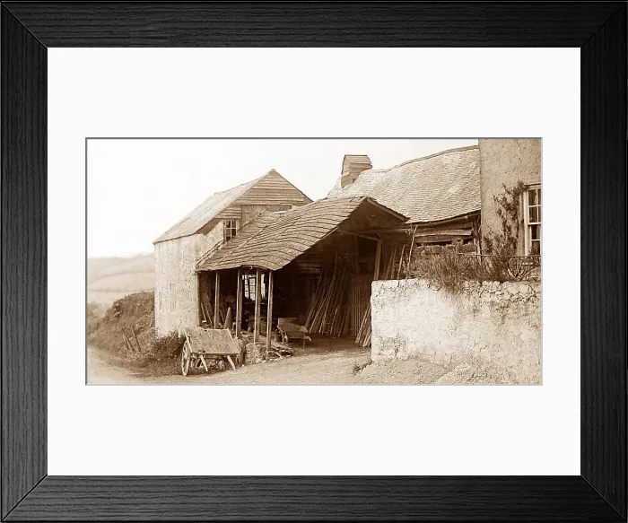 Framed Print : Smithy near Ashburton Victorian period Framed Print : Smithy near Ashburton Victorian period
