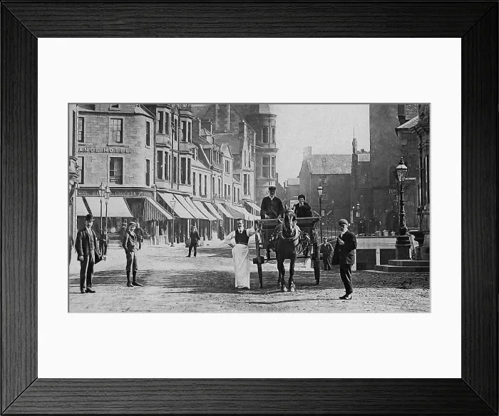 Framed Print : James Square Crieff Victorian period Framed Print : James Square Crieff Victorian period