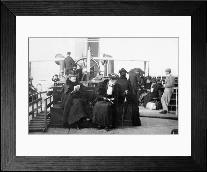Framed Print : On board a River Clyde steamer Framed Print : On board a River Clyde steamer