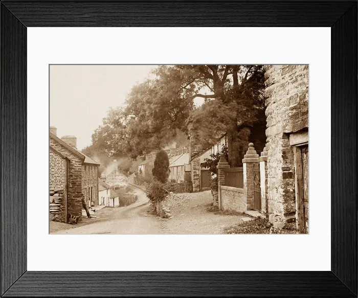 Framed Print : Dinas Mawddwy Victorian period Framed Print : Dinas Mawddwy Victorian period