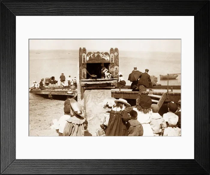 Framed Print : Aberystwyth Punch and Judy Show Victorian period Framed Print : Aberystwyth Punch and Judy Show Victorian period