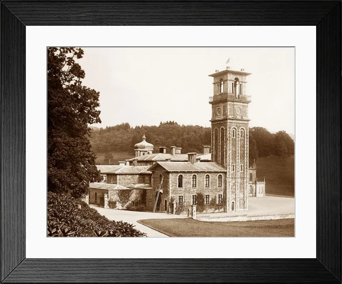Framed Print : Hafod Hall Victorian period Framed Print : Hafod Hall Victorian period