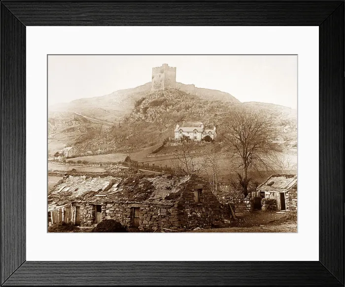 Framed Print : Dolwydellan Castle Victorian period Framed Print : Dolwydellan Castle Victorian period