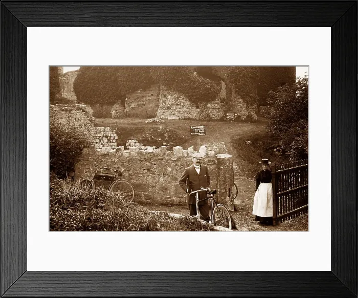 Framed Print : Rhuddlan Castle Victorian period Framed Print : Rhuddlan Castle Victorian period