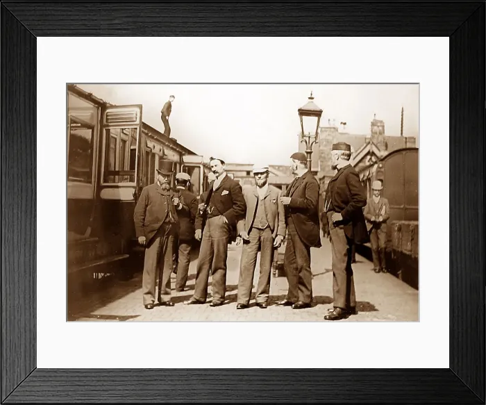 Framed Print : Pontypool Railway Station Victorian period Framed Print : Pontypool Railway Station Victorian period