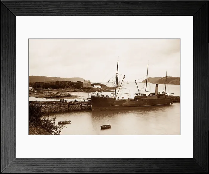Framed Print : Menai Straits Victorian period Framed Print : Menai Straits Victorian period